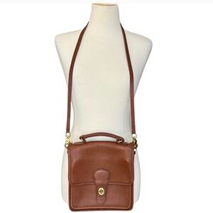 Coach Brown Leather Crossbody Satchel
